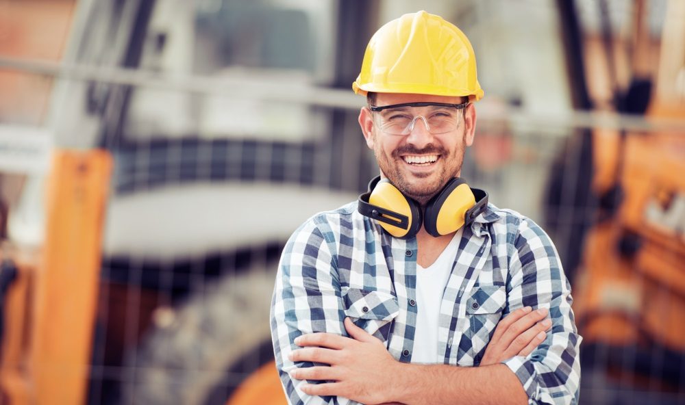 Construction worker on site